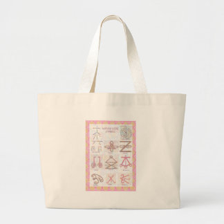 Symbolische KUNST: Reiki beherrscht Jumbo Stoffbeutel