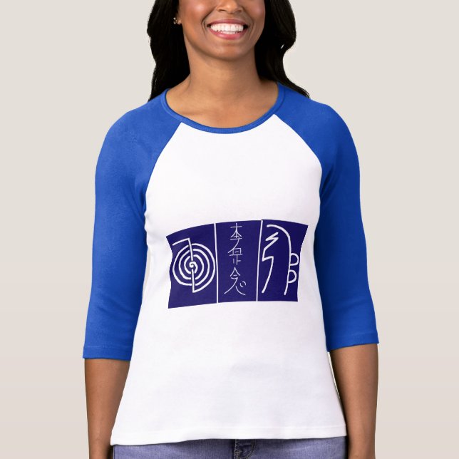 Symbolische KUNST: Reiki beherrscht T-Shirt (Vorderseite)