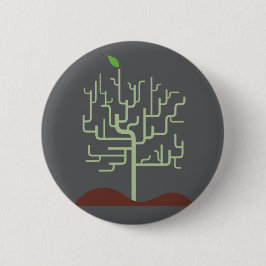 Symbolische Metamorphose Wachstumsdesign Button