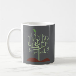 Symbolische Metamorphose Wachstumsdesign Kaffeetasse