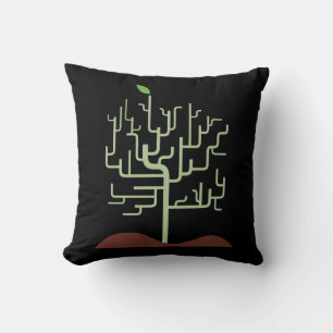 Symbolische Metamorphose Wachstumsdesign Kissen