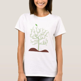 Symbolische Metamorphose Wachstumsdesign T-Shirt