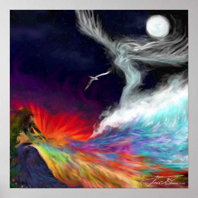 Symbolische Ströme - Farben der Fantasie Poster (Vorne)