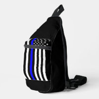 Symbolische Thin Blue Line American Flag Grafik au