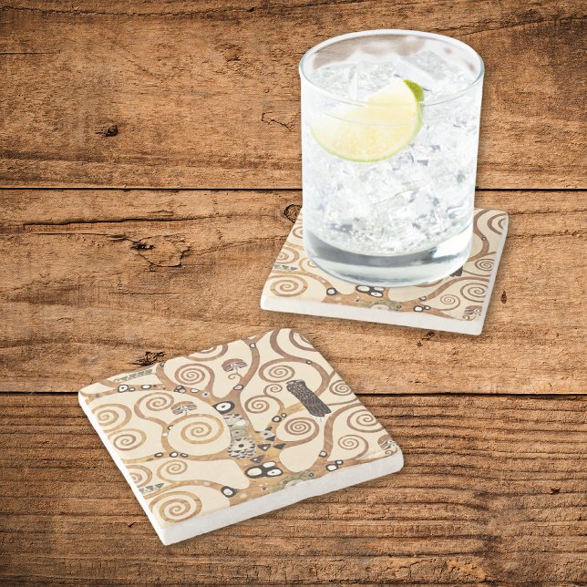 Symbolischer Baum Gustav Klimt Steinuntersetzer (Von Creator hochgeladen)