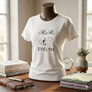 Symbolisches I Love You Mama Tri-Blend-Shirt-Desig Tri-Blend Shirt