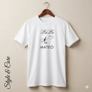 Symbolisches Ich Liebe Dich Papa T-Shirt Geschenkd