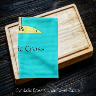 Symbolisches Kreuz Geschirrtuch