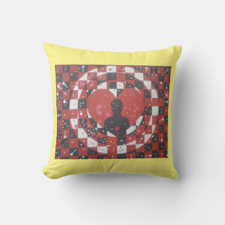 Symbolisches menschliches Herz-Form-Bilddesign mit Kissen