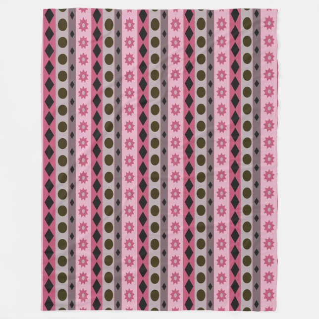 SYMBOLS rosa Fleecedecke (Vorderseite)