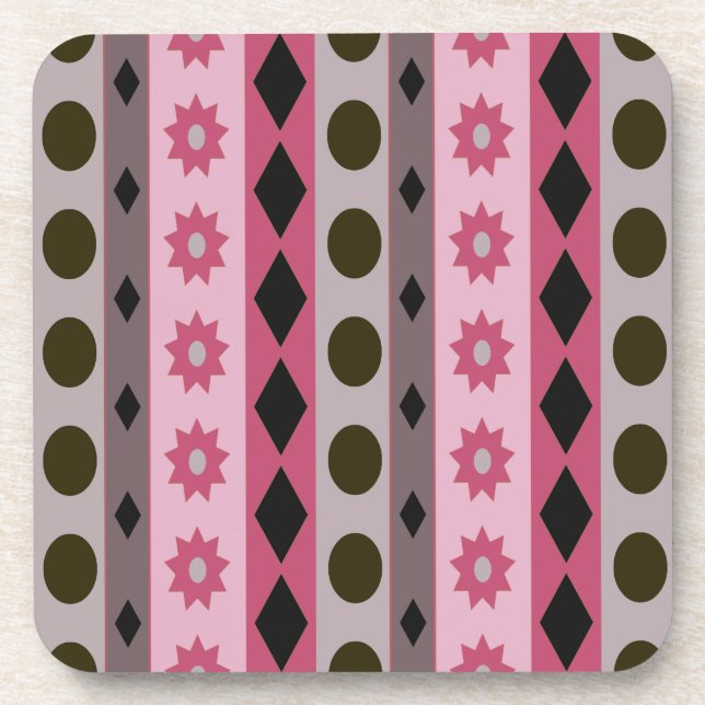 SYMBOLS rosa Getränkeuntersetzer (Vorderseite)