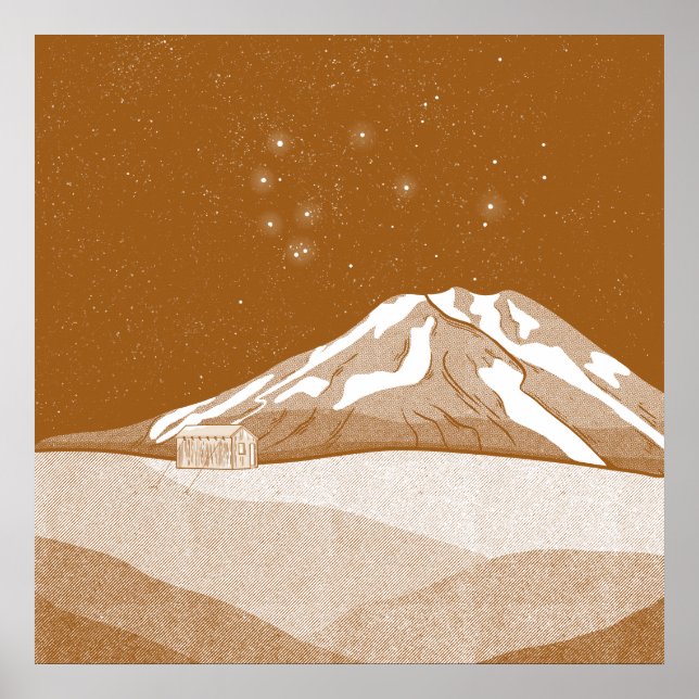 Syme Hut Mount Taranaki Poster (Vorne)