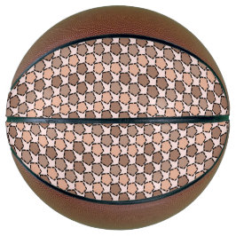 Symmetric Brown Pentagons mit gestrichelten Grenze Basketball