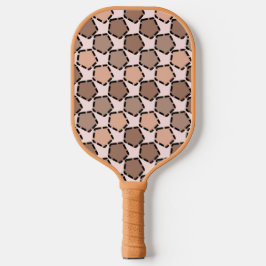 Symmetric Brown Pentagons mit gestrichelten Grenze Pickleball Schläger