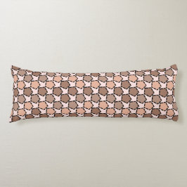 Symmetric Brown Pentagons mit gestrichelten Grenze Seitenschläferkissen