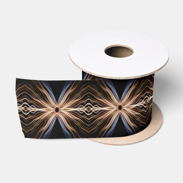 Symmetrical Burst of Light On Black Satinband (Spule)