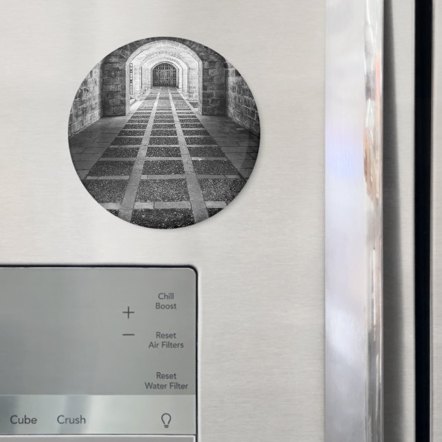 Symmetrie in Schwarz/Weiß Magnet (In Situ (Kühlschrank))