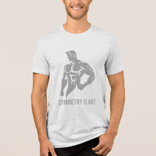 Symmetrie ist Kunst Goldenes Zeitalter Bodybuildin Tri-Blend Shirt