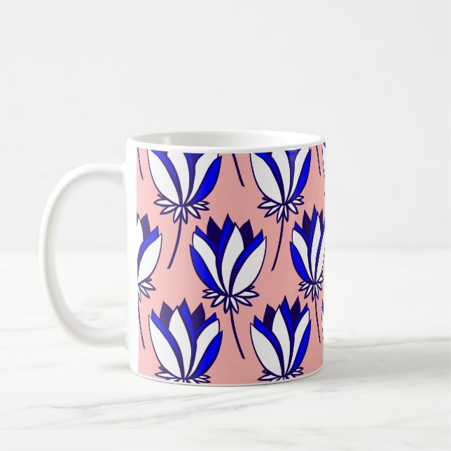 Symmetrie: Vintages Muster Kaffeetasse (Links)