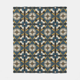 Symmetrische Abstrakte Kunst mit fett geometrisch Fleecedecke