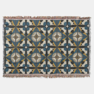 Symmetrische abstrakte Kunst mit kühnen geometrisc Decke