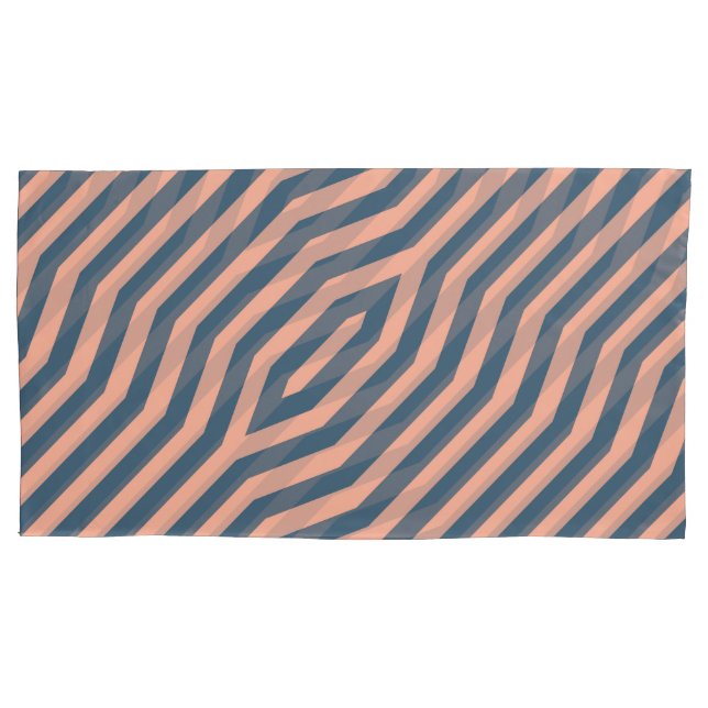 Symmetrische diagonale Streifen Hintergrund 10 Kissenbezug (Vorderseite)