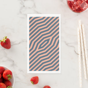 Symmetrische diagonale Streifen Hintergrund 10 Serviette
