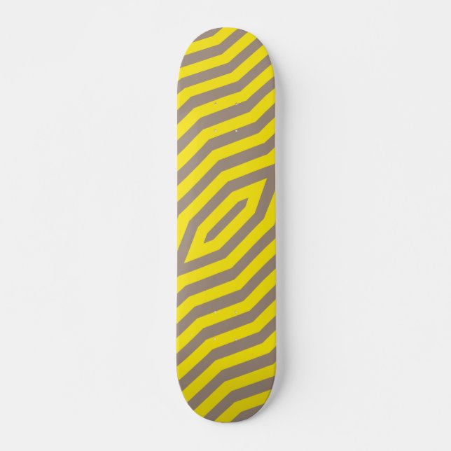Symmetrische diagonale Streifen Hintergrund 14 Skateboard (Vorne)