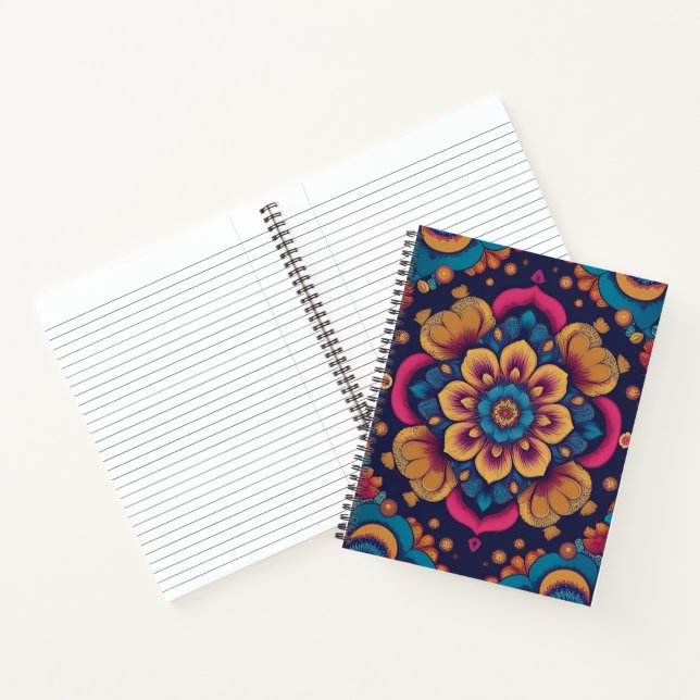 symmetrische Muster Notizbuch (Innenseite)