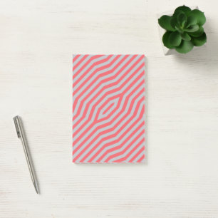 Symmetrischer diagonaler Streifen Hintergrund 5 Post-it Klebezettel