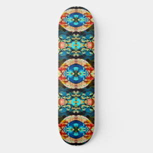 SYMMETRISCHER WALD JAPANISCHER KUNSTSTIL SKATEBOARD
