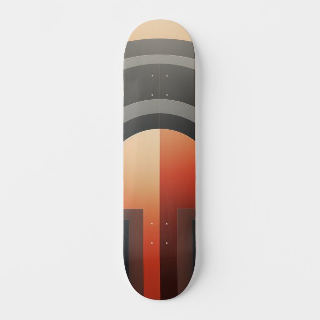 Symmetrisches Design mit Bögen Skateboard (Vorderseite)