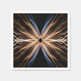 Symmetrisches Energie-Licht-Ausbruch-Design Serviette