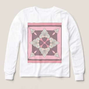 Symmetrisches Pastell-Blumenfliesen-Design