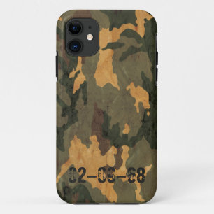 Symmetrisches ramponiertes grünes olivbraunes Tarn Case-Mate iPhone Hülle