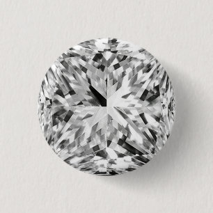 Symmetrisches vielseitiges geometrisches Diamant-F Button