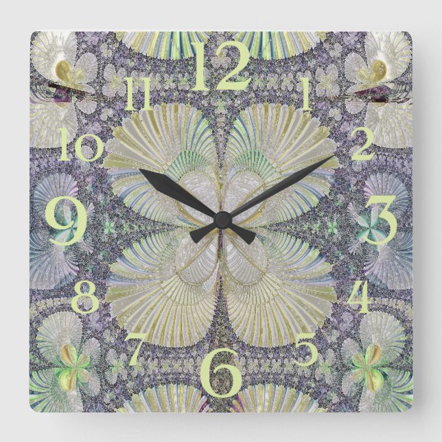 Symmetry Quadratische Wanduhr (Vorderseite)