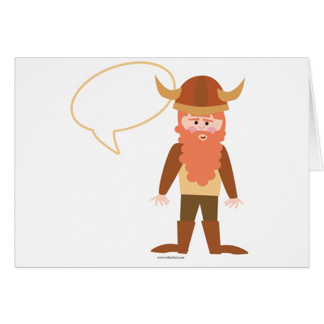Sympa amusant Épic Viking Caractère Art Amusant (Devant horizontal)