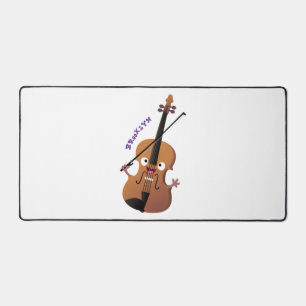 Sympa drôle violon personnage de dessin animé