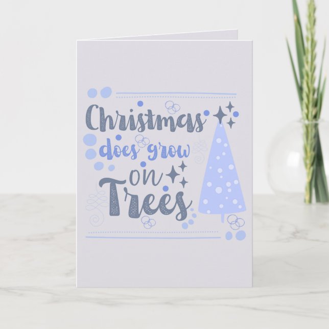 Sympa Noël Pun Carte de vacances personnalisée (Devant)