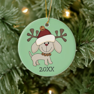 Sympa personnalisable photo chien ornement de Noël