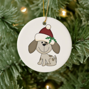 Sympa personnalisation chien ornement de Noël