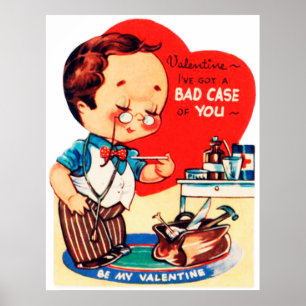 Sympa rétro affiche vintage Valentine Doctor