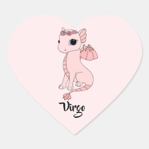 Sympa Virgo Dragon design zodiac sticker