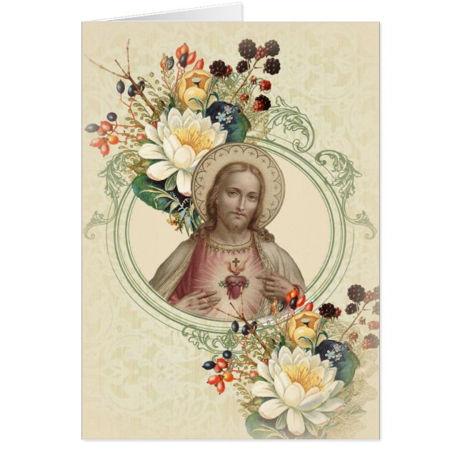 Sympathie aux funérailles florales de Jésus Carte  (Devant)
