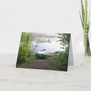 Sympathie de perdre une carte de voeux pliée de fr