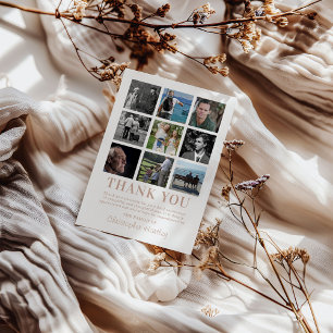 Sympathie-Foto-Collage Beerdigung Dankeskarte