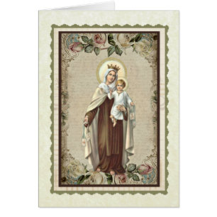 Sympathie funéraire catholique Carte Sainte Merci