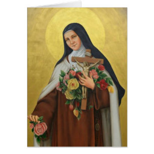 Sympathie funéraire de Saint-Thérèse Carte Sainte