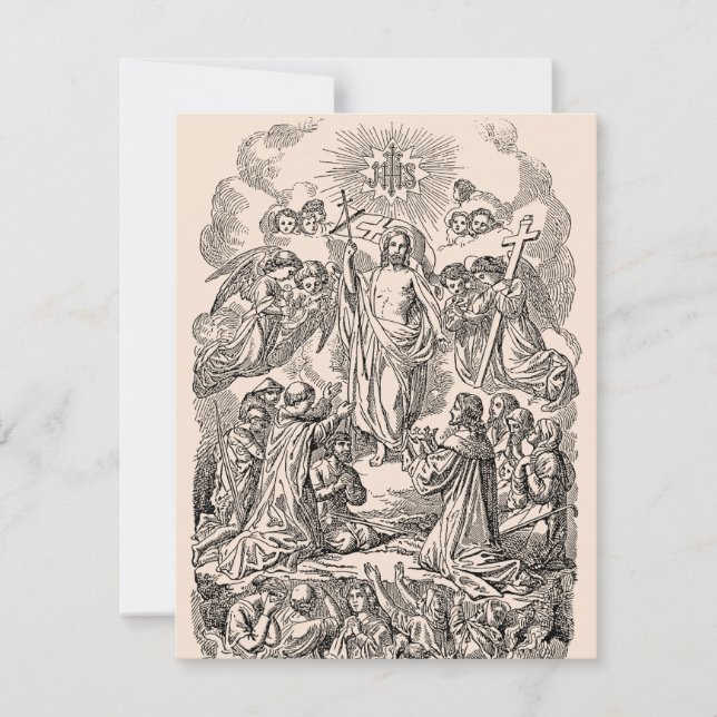 Sympathie funéraire espagnole Carte Sainte Merci (Devant)